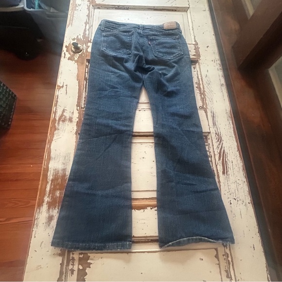 Levi’s 518 Jeans Juniors Size 5 S Medium Wash Super Low Denim Jeans Boot Cut - Picture 9 of 11